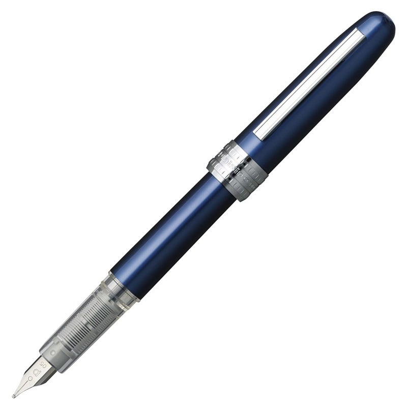PLATINUM Fountain Pen, Plaisir Medium Nib, Blue (PGB-1000-#56-M) - Image 1